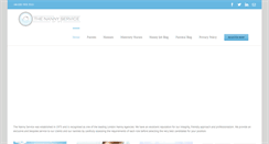 Desktop Screenshot of nannyservice.co.uk